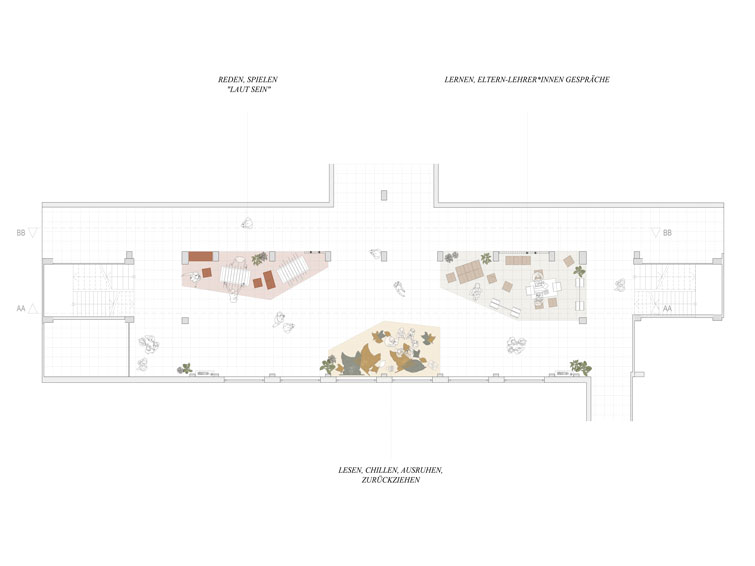 Grundriss des Projekts "Auditorium" von Sara Morelli